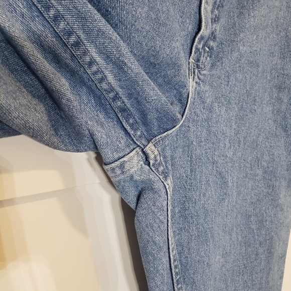 Chic Vintage High Rise Mom Blue Jeans Straight Leg Size 24W TALL - Picture 5 of 13